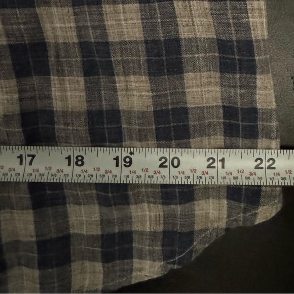 Eleventy Platinum Grey/L Blue/D Blue XXL Button Down Long Sleeve Plaid Shirt - Picture 8 of 11